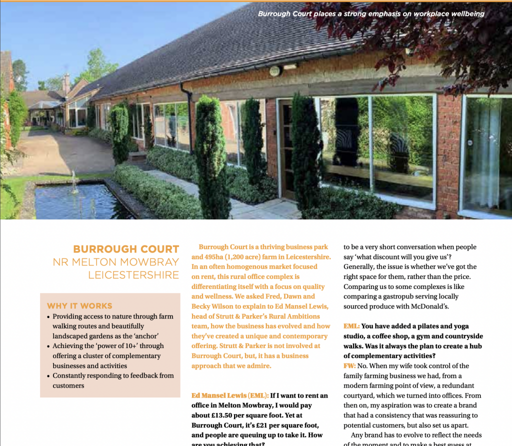 Featured in Strutt & Parker Land Business Insights Magazine